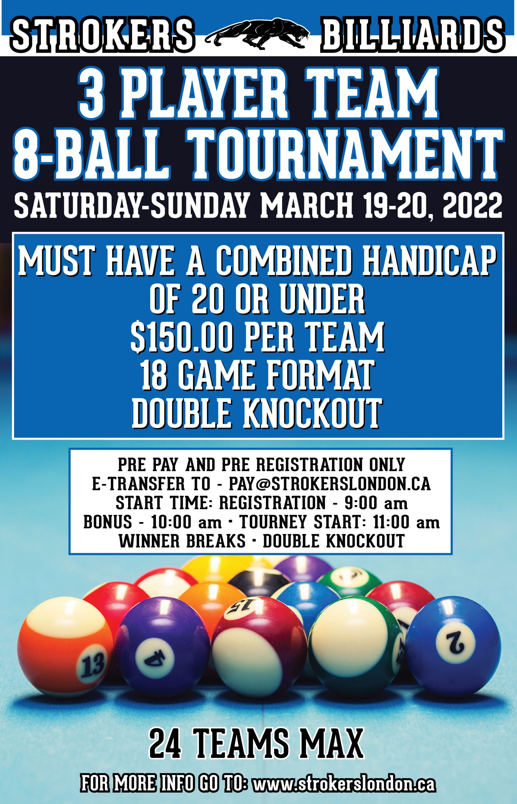 8-Ball Tournament - Strokers London
